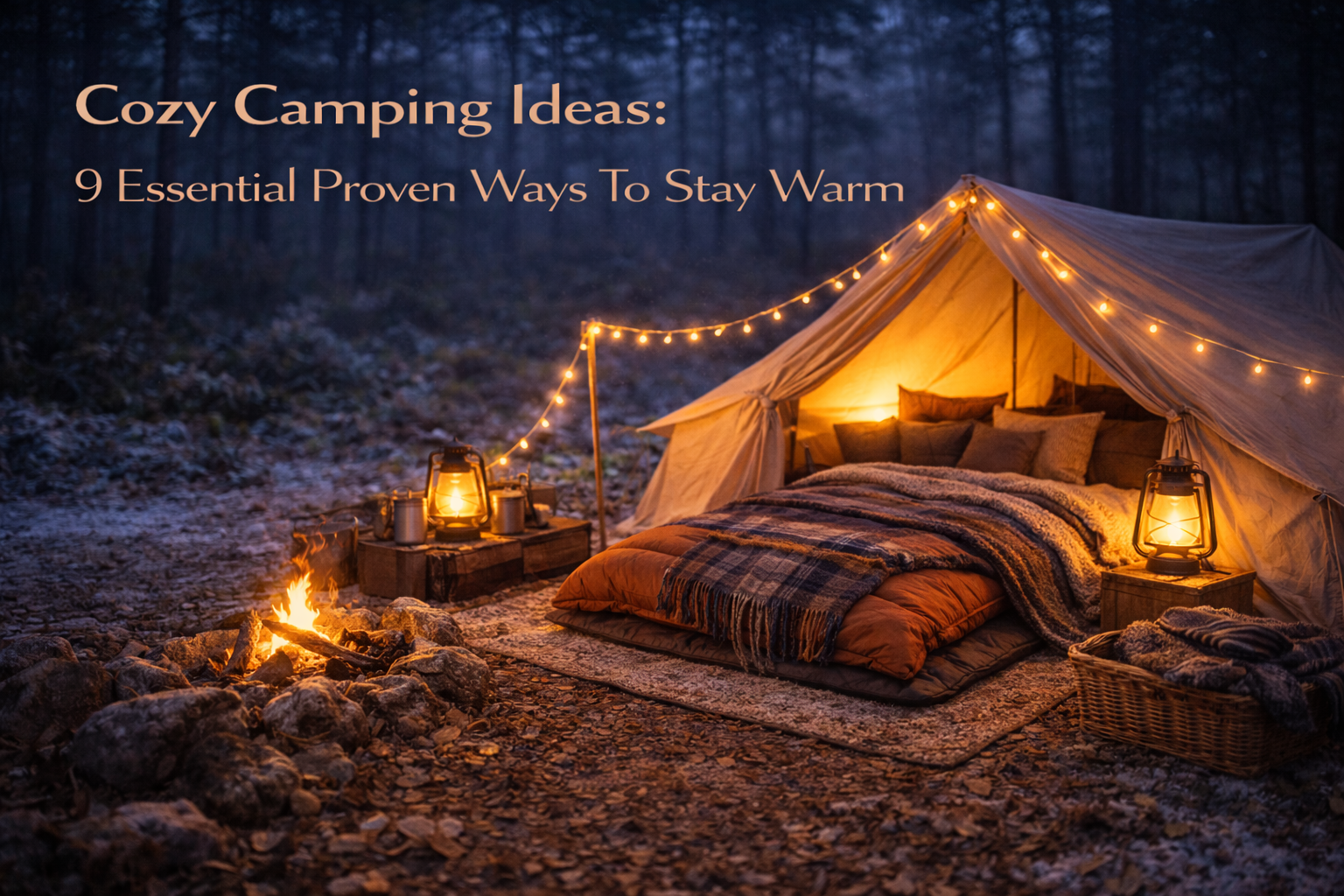 Cozy camping ideas: 9 Essential Proven Ways To Stay Warm