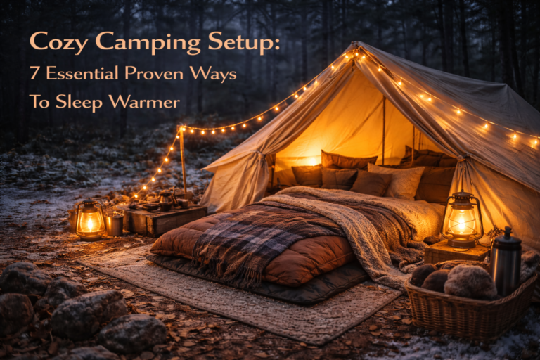 Cozy camping setup: 7 Essential Proven Ways To Sleep Warmer