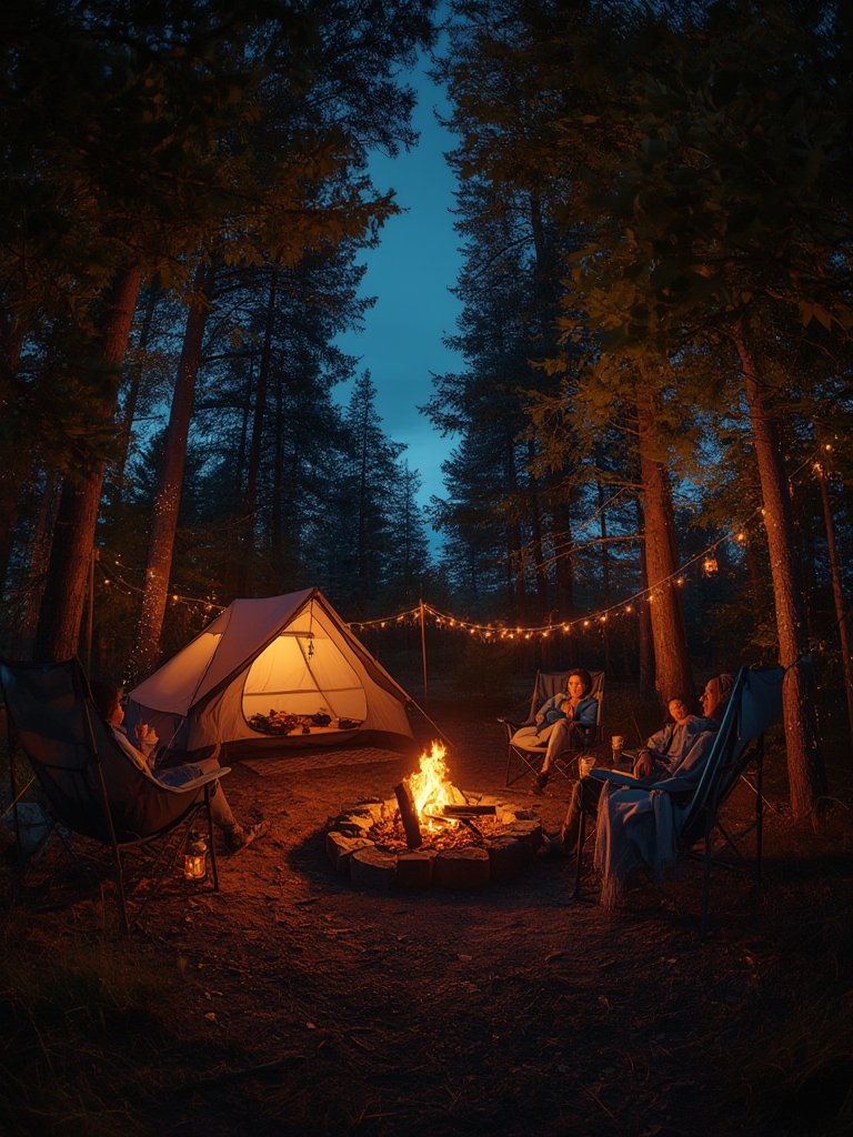 cozy camping setup - Illustration 3