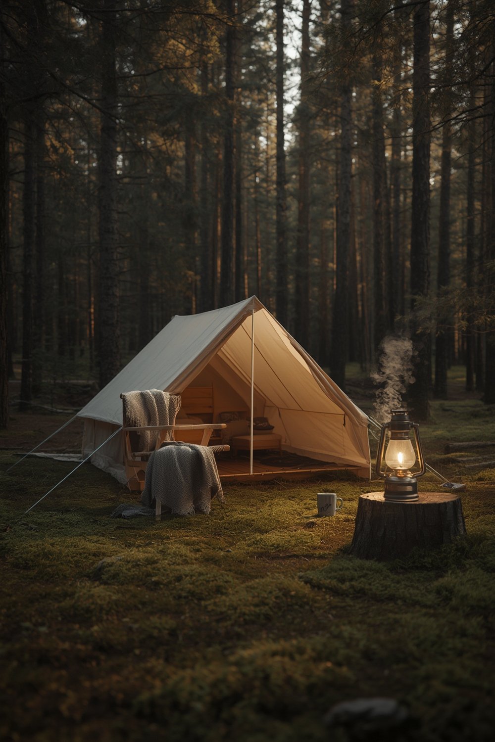 minimal cozy camping - Illustration 1