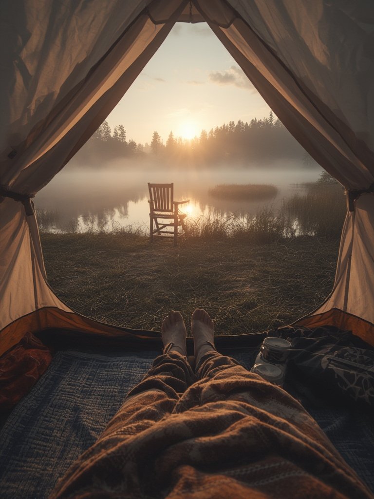 minimal cozy camping - Illustration 3
