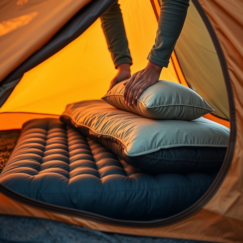 camping sleep system setup - Illustration 2