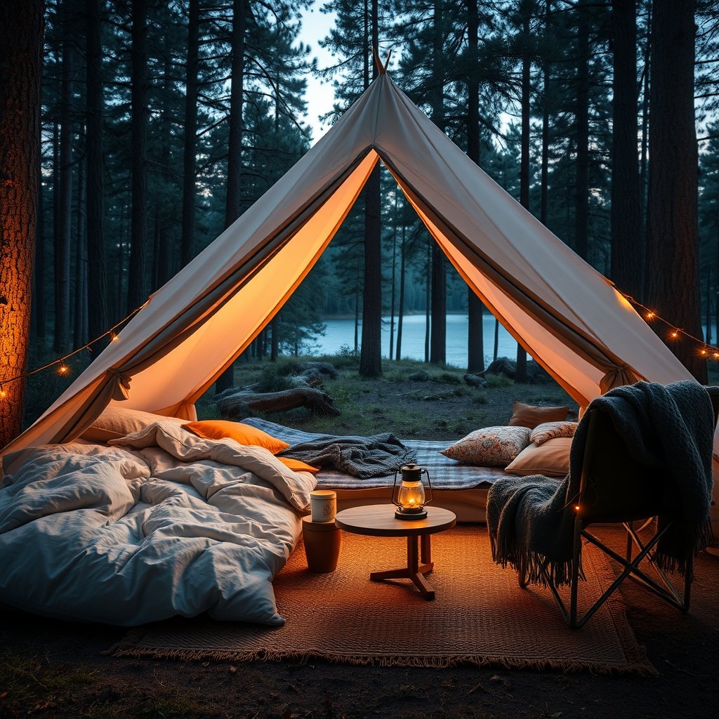 cozy camping essentials - Illustration 1