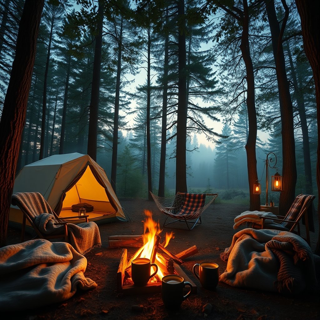 cozy camping gear - Illustration 1