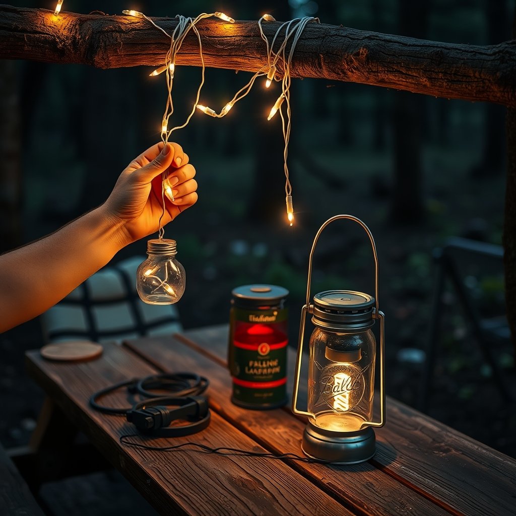 cozy camping lighting ideas - Illustration 2