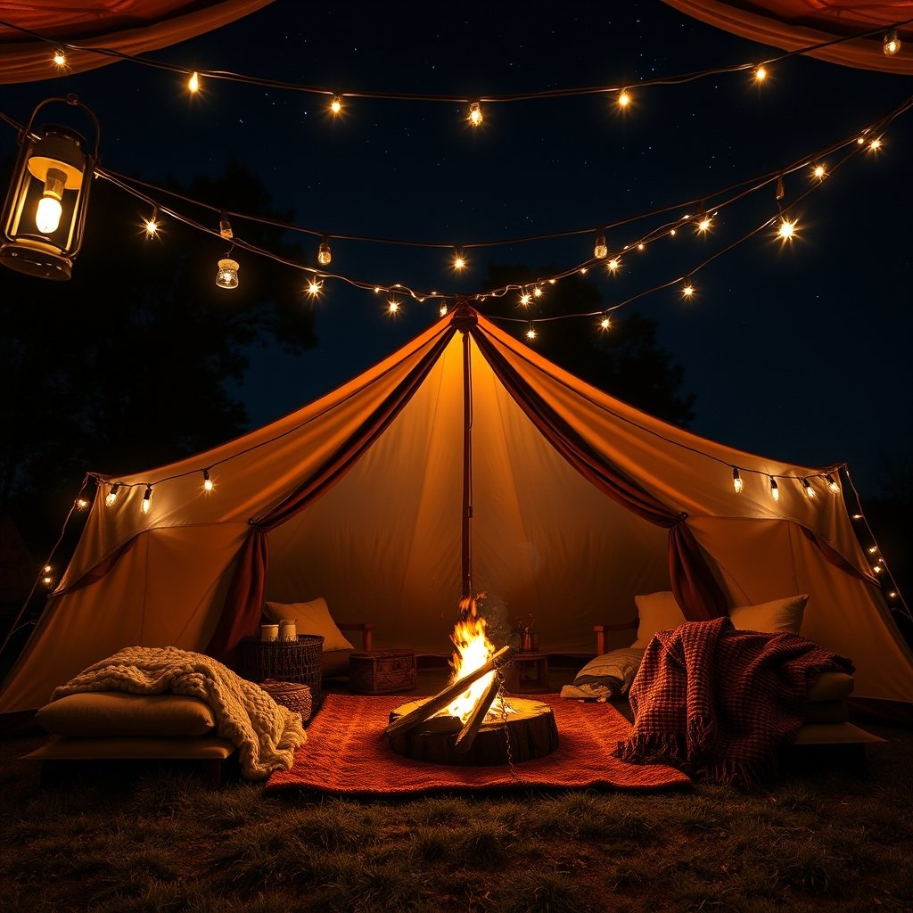 cozy camping lighting ideas - Illustration 3