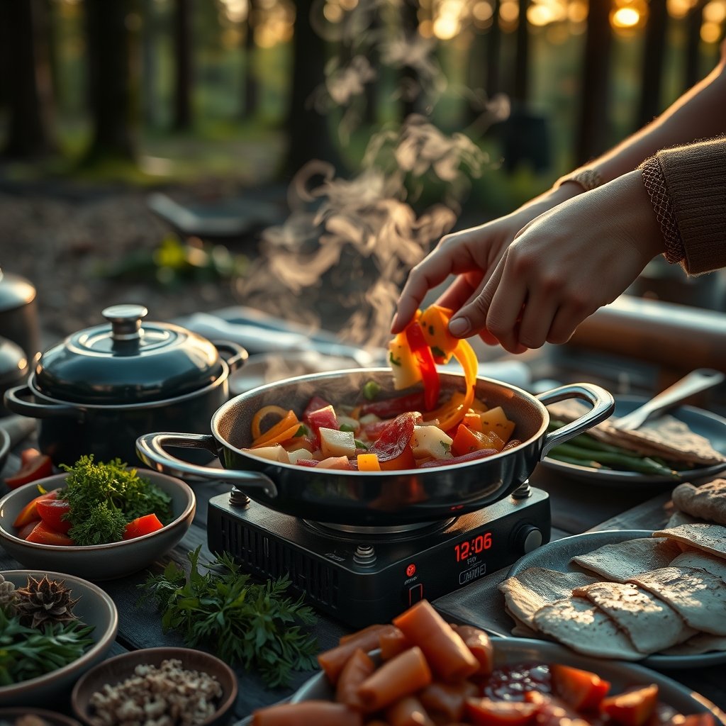 cozy camping meal prep - Illustration 2