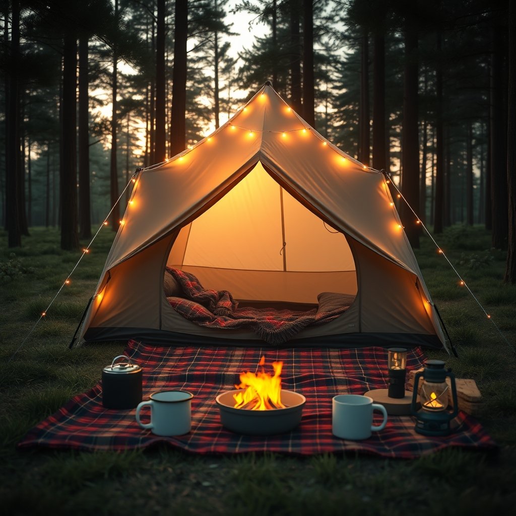 cozy camping on a budget - Illustration 1